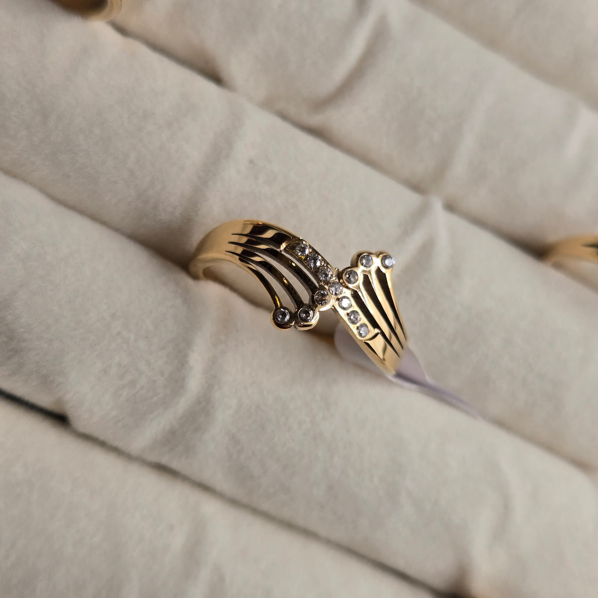 Gold-Toned Multi-Band Openwork Statement Ring