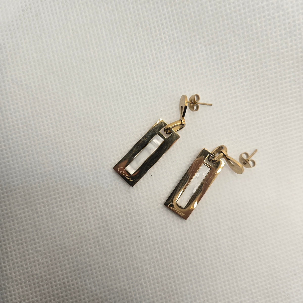 Rectangular Open-Frame Drop Earrings